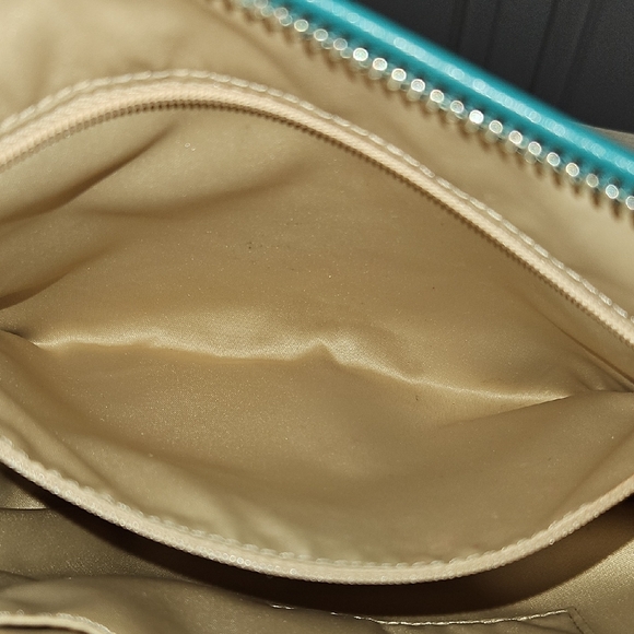 Coach EUC SPECTATOR Dark Blue Leather Shoulder Bag with Scarf and Charm - Picture 8 of 12